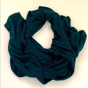 Banana Republic Ruffle Scarf Deep Teal Wool Blend